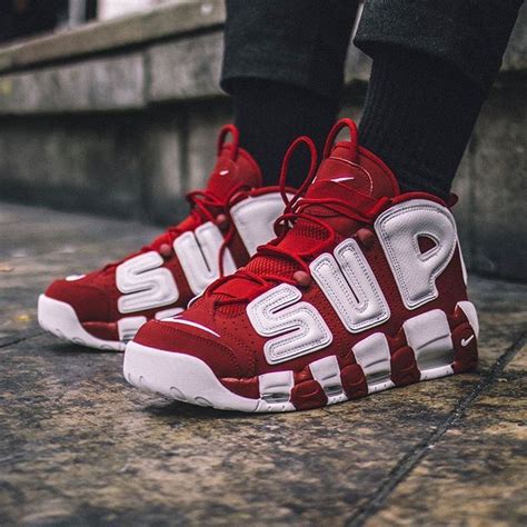 supreme x nike uptempo fake|supreme nike air foamposite.